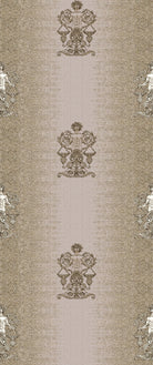 Repeating fleur de lis and crown motifs in beige and cream classical European style - view 7 - repeat-original - final