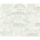 Heritage architecture fort design in lea - "royal" wallpaper mural-equal final