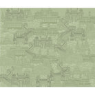 Heritage architecture fort design in lea - "royal" wallpaper mural-equal final