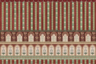 "Majestic arch and striped design in lea - "royal" wallpaper mural-inequal final"