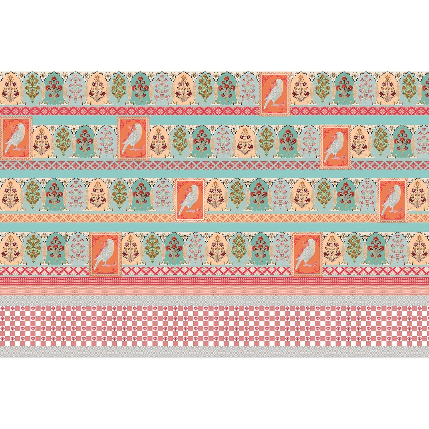 "Ornate royal-inspired lea - "royal" wallpaper mural-equal final"