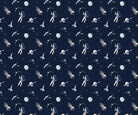 "Cosmic space explorer pattern in lea - kids wallpaper mural-inequal final"