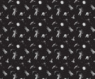 "Cosmic space explorer pattern in lea - kids wallpaper mural-inequal final"