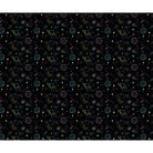 repeat-full-square Navy blue celestial pattern with outlined planets, stars and constellations for kids rooms - view 10 - final