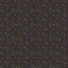 Navy blue celestial pattern with outlined planets, stars and constellations for kids rooms - view 14 - final