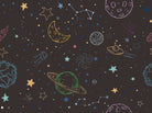 Navy blue celestial pattern with outlined planets, stars and constellations for kids rooms - view 17 - repeat-small - final