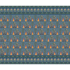 "Ornamental tribal folk art in lea - mughal wallpaper mural-equal final"