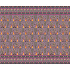 "Ornamental tribal folk art in lea - mughal wallpaper mural-equal final"