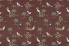 Exotic birds tropical paradise fauna wallpaper mural-inequal final