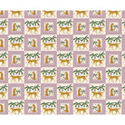 repeat-full-square Repeating squares featuring orange leopards and palm trees in vintage safari style layout - view 15 - final