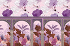 "Botanical arches in lea - mughal wallpaper mural-inequal final"