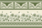 Exquisite tropical royal lea - "mughal" wallpaper mural-inequal final