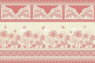 Exquisite tropical royal lea - "mughal" wallpaper mural-inequal final