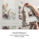 Elegant wall panels featuring tropical birds, monstera leaves and birds of paradise flowers - view 3 - final