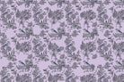 Detailed floral and bird design in lea - "retro and vintage" wallpaper mural-inequal final