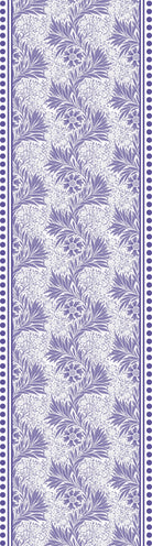 Vertical striped design with ornate carriages and delicate gray floral motifs in European style - view 11 - repeat-original - final