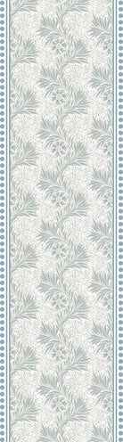 Vertical striped design with ornate carriages and delicate gray floral motifs in European style - view 7 - repeat-small - final