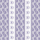 Vertical striped design with ornate carriages and delicate gray floral motifs in European style - view 9 - final