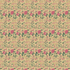 Delicate coral and beige floral pattern with climbing vines and whimsical botanical motifs - view 10 - final