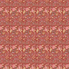 Delicate coral and beige floral pattern with climbing vines and whimsical botanical motifs - view 17 - final