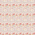 Delicate coral and beige floral pattern with climbing vines and whimsical botanical motifs - view 2 - final