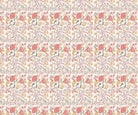 repeat-full-square Delicate coral and beige floral pattern with climbing vines and whimsical botanical motifs - view 6 - final