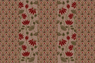 Floral lotus tapestry in lea - "motifs" wallpaper mural-inequal final