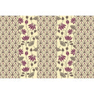 Floral lotus tapestry in lea - "motifs" wallpaper mural-equal final