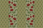 Floral lotus tapestry in lea - "motifs" wallpaper mural-inequal final