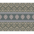 "Blossoming damask floral pattern in lea - damask wallpaper mural-equal final"