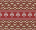 "Blossoming damask floral pattern in lea - damask wallpaper mural-inequal final"
