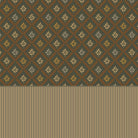 Elegant teal and gold damask floral pattern with diamond lattice arrangement on dark background - view 18 - final