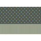 repeat-full-square Elegant teal and gold damask floral pattern with diamond lattice arrangement on dark background - view 4 - final