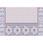 Nostalgic floral retro design in lea - "european" wallpaper mural-equal final