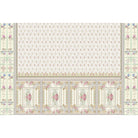 Nostalgic floral retro design in lea - "european" wallpaper mural-equal final
