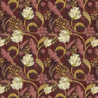 Art nouveau floral design with sage leaves and copper scrollwork on dark emerald background - view 14 - final
