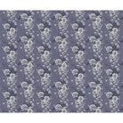 Monochromatic grey and white vintage roses repeating on dusky purple background with elegant flourishes - view 6 - repeat-full-square - final