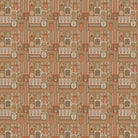 Traditional Indian archways and geometric frames in terracotta and brown repeating heritage motifs - view 2 - final