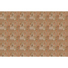Traditional Indian archways and geometric frames in terracotta and brown repeating heritage motifs - view 5 - repeat-full-square - final