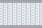 Scarlet garland floral design in lea - "flora" wallpaper mural-inequal final