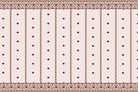 Scarlet garland floral design in lea - "flora" wallpaper mural-inequal final