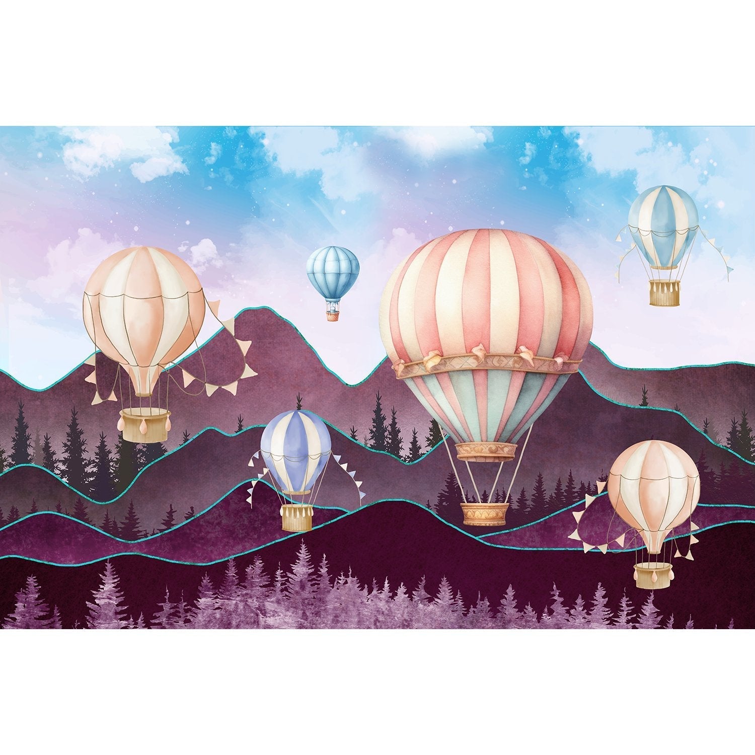 ["kids" wallpaper design in lea - mural-equal final